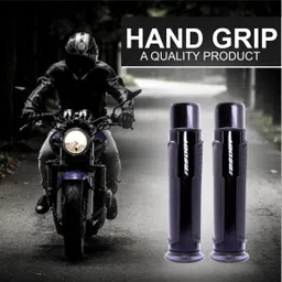 asryd Handlebar Grip with Metal Handlebar Ends with Aluminum Insert for Bikes Handle Bar Grip For Universal For Bike Universal For Bike image 3