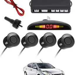 Black Reverse Car Parking Sensor for Universal for All Cars-237 Set of 4 pcs Car Parking Sensors with LED Parking Assistant Kit-237 Parking Sensor-image-73