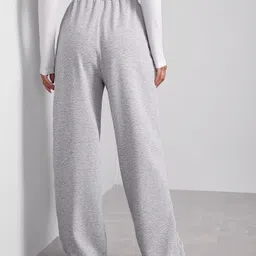 irondye Women Solid Grey Track Pants image 2
