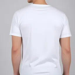 tradersearth Men Printed Round Neck Polyester White T-Shirt image 2
