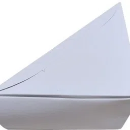 belcorr Food Storage Takeaway Box/ Meal Box Paper Disposable White Sandwich Box Without Window; Size - 5.5x3x5.5 inches Packaging Box image 3