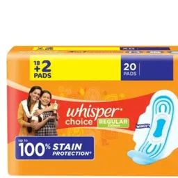 CHOICE REGULAR, UPTO 100% STAIN PROTECTION ALL DAY Sanitary Pad (Pack of 20) Sanitary Pad-image-19
