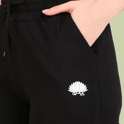 gaa Pack of 2 Women Solid Black Track Pants image 2