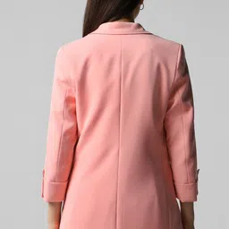 van heusen Women Solid Single Breasted Formal Blazer image 3