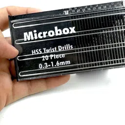 uptodateprouducts Micro PCB Hand Spiral Drill 7" with Collet & 20pcs HSS Twist Mini Drill Set for Jewellery Making, Engineering Projects, Hobby Craft image 3