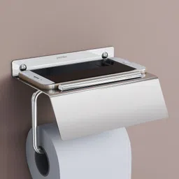 plantex Toilet Paper Holder/Tissue Paper Roll Holder & Mobile Stand for Bathroom/Toilet Stainless Steel Toilet Paper Holder-picture-27