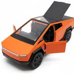mss Tesla cyber truck 1:36 Scale Alloy Car with Light & Sound, Pull-Back Action-picture-34