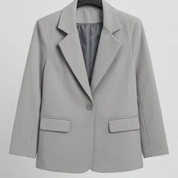 aaromcollection Women Solid Single Breasted Casual, Formal, Lounge Wear, Festive Blazer image 4