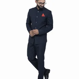 aljaami Men jodhpuri bandhgala Solid Suit image 3