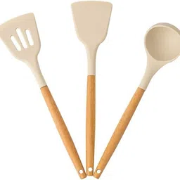 jiyancreation Non-Stick Cooking Pans Spatulas with Wooden Handle Non-Stick Spatula-picture-16