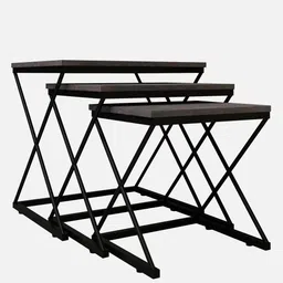 crystal furnitech Elijah Nest Of Tables In Multicolor Finish image 4