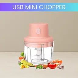 guggu Mini Rechargeable Chopper, Electric Chopper for Onion, Garlic and VegetableC381 Electric Vegetable & Fruit Chopper image 1