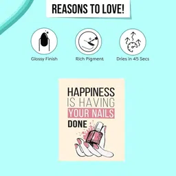 blushis Color Pops Nail Enamel Bold Red & Coco Brown Nail Polish - Pack of 2 RED, BROWN image 5