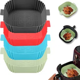 sunpantry , Air Fryer Silicone Pot Bowl, Reusable Baking Tray Cooking Oven Airfryer Tray image 5