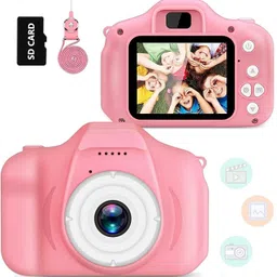 ShikharRetails Kids Camera 13MP 1080P HD Kids Camera for Girls & Boys 13MP 1080P HD Digital Selfie Camera Toy Pink Instant Camera-picture-10