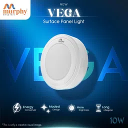 murphy LED 10W VEGA Round Surface (Warm White, Pack of 1 ) Recessed Ceiling Lamp image 3