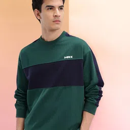 hrx by hrithik roshan Men Full Sleeve Color Block Sweatshirt-picture-13