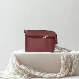 evork fashion Purple Women Sling Bag Trendy Check Pattern Sling Bag for Women & Girls image 2