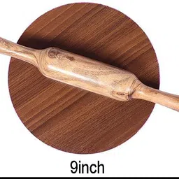 sage Chapati Maker chakla & Belan (Daily Use) (Wooden Chakla Belan Set) Rolling Pin & Board image 4