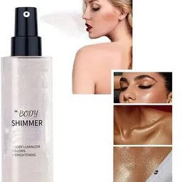 subia Silver Color Glitter Spray Shimmer Glimmer Spray For Hair and Body (Silver) Highlighter-picture-14
