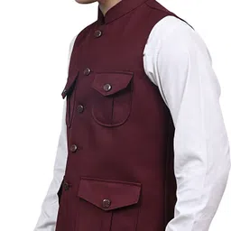 nadwi garments Solid Men Waistcoat image 3