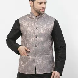 badoliya & sons Men Printed Nehru Jacket-picture-11
