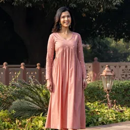 pfk Women Viscose Rayon Kurta Pyjama Set image 5