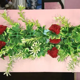 kingstyle impex Artificial Flowers Home Decoration Vine & Creepers Plant Wall Hanging Chain A204 Multicolor Rose Artificial Flower image 2