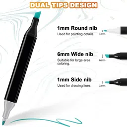 gt-rex GTREX 80Colors Dual Tip Art Coloring Markers Set for Kids Adult Book Drawing image 3