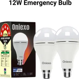 oniexo 12W Rechargeable Emergency Bulb Pack of 2 – Power Backup Light 4 hrs Bulb Emergency Light-picture-23