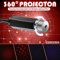 drumstone tar Projector Plug-in Decor Lamp for Car, Room Handheld Data Collector image 3
