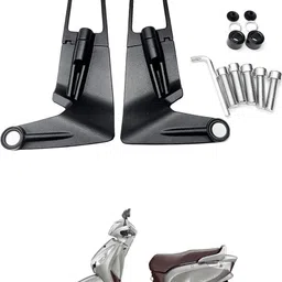 Universal Motorcycle Adjustable Rotating Rear View Mirror Wing Side Mirror SG84 Handlebar Hand Guard-image-84