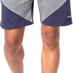 Color Block Men Grey Basic Shorts-image-26