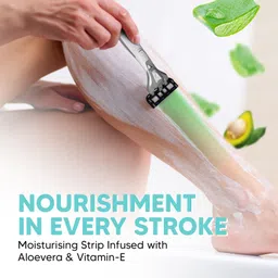letsshave Evior 6 Portable Razor World's First 6 Blade Razor with Lubricating Strip, Women image 5