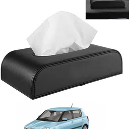 ayw Black Tissue Holder Leatherite/Include Tissue/Save Space For Home/Car/Office-86 Vehicle Tissue Dispenser-picture-19