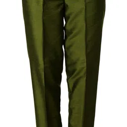 noori Women Regular Fit Green Polyester Trousers-picture-15