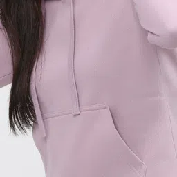 tokyo talkies Women Full Sleeve Solid Hooded Sweatshirt image 4