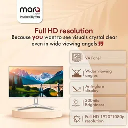 MarQ by Flipkart 55.88 cm (22 inch) Full HD LED Backlit VA Panel Inbuilt Speakers Monitor (22FHDMEQNNXO) image 3