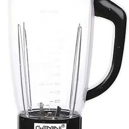 gemini Juicer Jar for Mixer Grinder Juicer Jar ABS Plastic Transparent, Black MGF20 Mixer Juicer Jar image 1