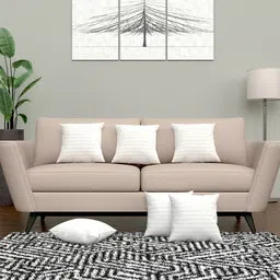 kuber industries Microfibre Stripes Cushion Pack of 6-picture-37