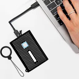 syscom Silicone Case for Samsung T7 Portable SSD 1TB 2TB 500GB Lightweight Black 2.5 inch Silicon Case image 5