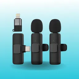 clairbell K9 Dual Wireless Mic WithCollar Microphone for YouTube &Live Voice RecordingJ455 Microphone-picture-13