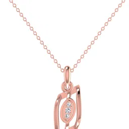avsar Avsar BIS Hallmark AVP1148PB 14kt Cubic Zirconia Rose Gold Pendant-image-4