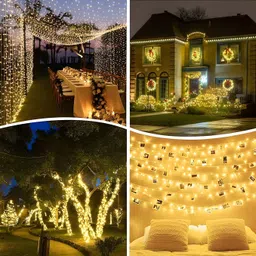 mumu 45 LEDs 12 cm Yellow Steady String Rice Lights image 4