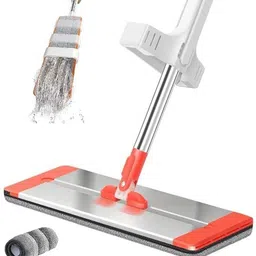 widria Flat Microfiber Mop for Floor Cleaning,Fully stainless steel & microfiber Refil Wet & Dry Mop image 1