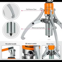 voltz VZ-HP-15TON Hydraulic Puller 3 Jaws Gear & Wheel Bearing Puller 3-in-1 Arrow Puller image 4