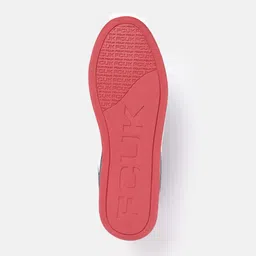 FCUK Men Colorblocked Sneakers with  Perforated Detailing image 4