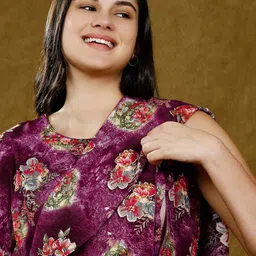 DUMMY SHAPE Printed Maternity Dresses With Concealed Feeding Zippers image 2