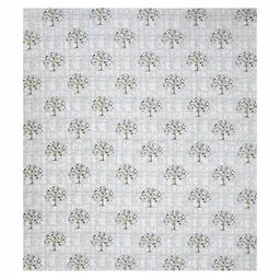 Plarsh Comfort Grey Floral 180 TC King Bedsheet with 2 Pillow Covers image 5