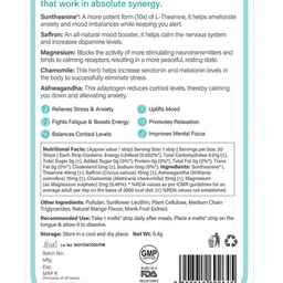 Wellbeing Nutrition Melts Into Calm & Relaxation - Soothing Mango Flavour - 30 Oral Strips image 2